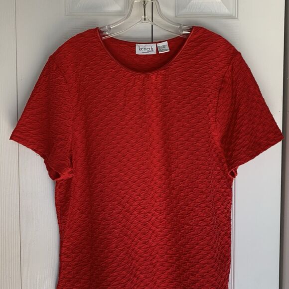 VTG 80s Kenneth Too Sweater Women Large Red - Picture 9 of 16